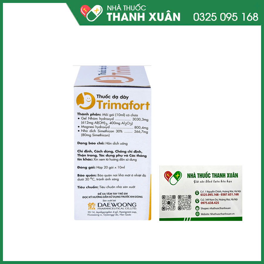 Trimafort thuốc điều trị đau dạ dày, ợ nóng, đầy hơi